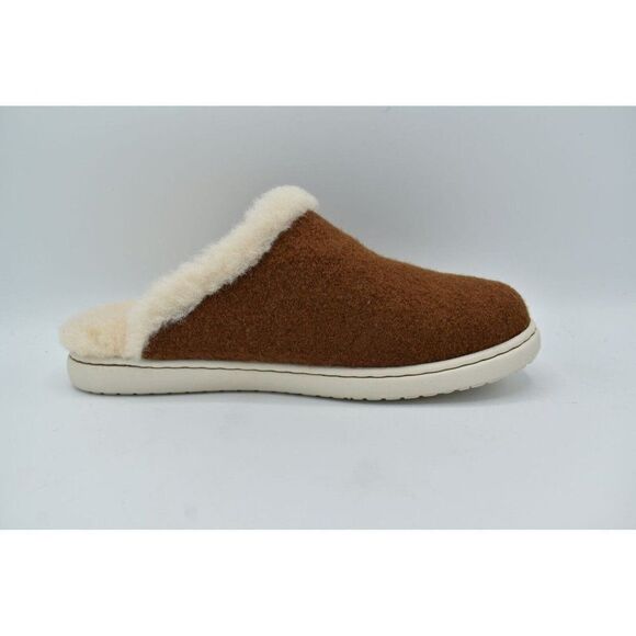 Born Womens Size 10 Zoe Brown Wool Slip On Slippers Shoes - Picture 6 of 12